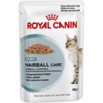 Royal Canin Hairball Care (в соусе)-тщательно сбалансированная фор-мула, помогающая естественным образом снизить риск образования волосяных комочков